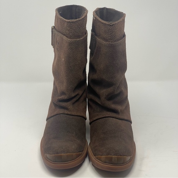 Sorel Toronto Boots Womens 8 Brown Suede Mid Calf Wedge Heel NL2117-248 - Picture 8 of 16
